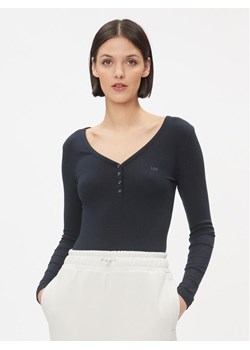 Lee Bluzka 112341572 Czarny Slim Fit ze sklepu MODIVO w kategorii Bluzki damskie - zdjęcie 181058293