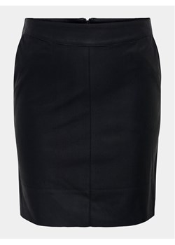 ONLY Carmakoma Spódnica z imitacji skóry 15306377 Czarny Slim Fit ze sklepu MODIVO w kategorii Spódnice - zdjęcie 181058351