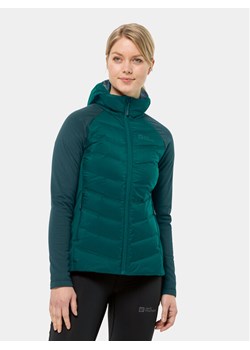 Jack Wolfskin Kurtka outdoor Tasman Down Hybrid 1711331 Zielony Regular Fit ze sklepu MODIVO w kategorii Kurtki damskie - zdjęcie 181058373