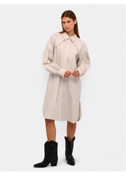 Karen by Simonsen Sukienka koszulowa Madelaine 10104774 Beżowy Relaxed Fit ze sklepu MODIVO w kategorii Sukienki - zdjęcie 181058403