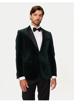 Hugo Marynarka Henry244E1X 50524909 Zielony Slim Fit ze sklepu MODIVO w kategorii Marynarki męskie - zdjęcie 181058510