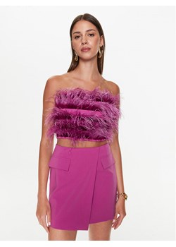 Patrizia Pepe Top 8C0544/A102-M441 Fioletowy Slim Fit ze sklepu MODIVO w kategorii Bluzki damskie - zdjęcie 181058593