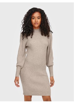 ONLY Sukienka dzianinowa Katia 15232502 Beżowy Slim Fit ze sklepu MODIVO w kategorii Sukienki - zdjęcie 181058603