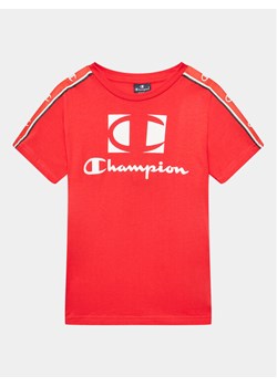 Champion T-Shirt 306326 Czerwony Regular Fit ze sklepu MODIVO w kategorii T-shirty chłopięce - zdjęcie 181058790