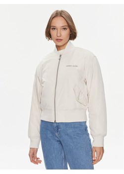 Tommy Jeans Kurtka bomber Classics DW0DW17240 Beżowy Regular Fit ze sklepu MODIVO w kategorii Kurtki damskie - zdjęcie 181058893