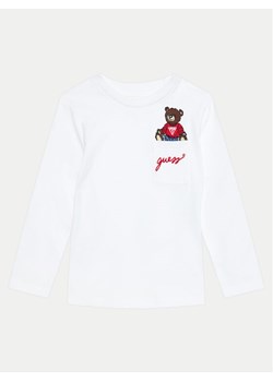 Guess Bluzka N4BI06 I3Z13 Biały Regular Fit ze sklepu MODIVO w kategorii Bluzki dziewczęce - zdjęcie 181058944