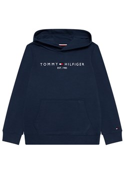 Tommy Hilfiger Bluza Essential Hoodie KS0KS00213 Granatowy Regular Fit ze sklepu MODIVO w kategorii Bluzy chłopięce - zdjęcie 181059114