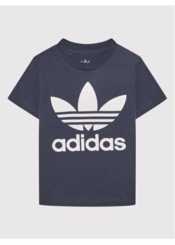 adidas T-Shirt Trefoil HE2190 Granatowy Regular Fit ze sklepu MODIVO w kategorii T-shirty chłopięce - zdjęcie 181059134