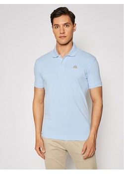 La Martina Polo Piquet CCMP02 PK001 Błękitny Slim Fit ze sklepu MODIVO w kategorii T-shirty męskie - zdjęcie 181059180