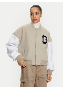 Converse Kurtka bomber Retro Varsity 10026772-A01 Beżowy Relaxed Fit ze sklepu MODIVO w kategorii Kurtki damskie - zdjęcie 181059184