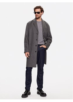 Calvin Klein Płaszcz wełniany K10K111745 Szary Regular Fit ze sklepu MODIVO w kategorii Płaszcze męskie - zdjęcie 181059220