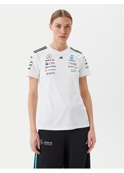 adidas T-Shirt Mercedes - AMG Petronas Formula One Team JX5799 Biały Regular Fit ze sklepu MODIVO w kategorii Bluzki damskie - zdjęcie 181059311
