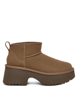 Ugg Śniegowce W Classic Ultra Mini Heights 1158311 Zielony ze sklepu MODIVO w kategorii Śniegowce damskie - zdjęcie 181059321