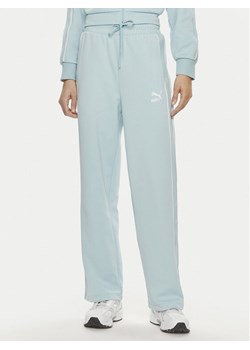 Puma Spodnie dresowe T7 624212 Niebieski Relaxed Fit ze sklepu MODIVO w kategorii Spodnie damskie - zdjęcie 181059410