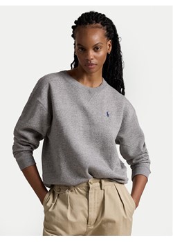 Polo Ralph Lauren Bluza 211943006004 Szary Relaxed Fit ze sklepu MODIVO w kategorii Bluzy damskie - zdjęcie 181059441
