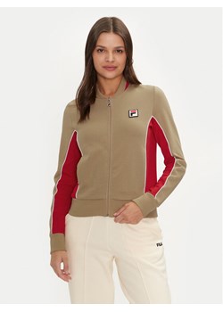 Fila Bluza Laiben FAW0741 Beżowy Regular Fit ze sklepu MODIVO w kategorii Bluzy damskie - zdjęcie 181059530