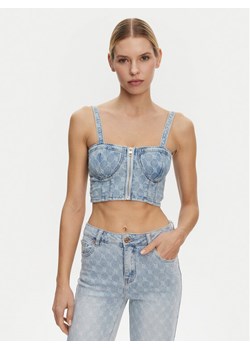 Gaudi Top 511BD46001 Niebieski Slim Fit ze sklepu MODIVO w kategorii Bluzki damskie - zdjęcie 181059561