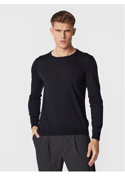 Boss Sweter Leno-P 50468239 Granatowy Slim Fit ze sklepu MODIVO w kategorii Swetry męskie - zdjęcie 181059711