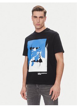 KARL LAGERFELD T-Shirt A2M17036 Czarny Regular Fit ze sklepu MODIVO w kategorii T-shirty męskie - zdjęcie 181059732