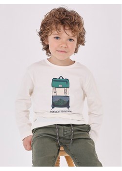 Mayoral Bluzka 4.028 Écru Regular Fit ze sklepu MODIVO w kategorii T-shirty chłopięce - zdjęcie 181059764