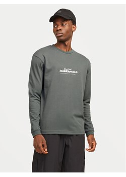 Jack&Jones Longsleeve Charlie 12265426 Szary Regular Fit ze sklepu MODIVO w kategorii T-shirty męskie - zdjęcie 181059853