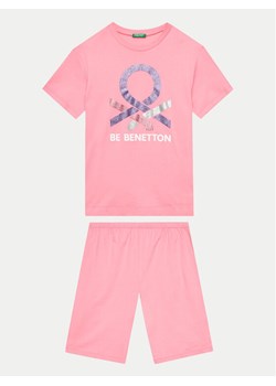 United Colors Of Benetton Piżama 30960P06S Różowy Regular Fit ze sklepu MODIVO w kategorii Piżamy dziecięce - zdjęcie 181060043