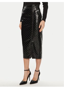 ACCESS FASHION Spódnica z imitacji skóry 44-6064-178 Czarny Slim Fit ze sklepu MODIVO w kategorii Spódnice - zdjęcie 181060112