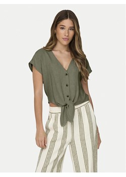 ONLY Koszula Siesta 15322270 Zielony Regular Fit ze sklepu MODIVO w kategorii Koszule damskie - zdjęcie 181060204