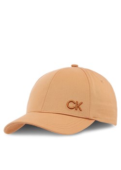 Calvin Klein Czapka z daszkiem K60K612000 Beżowy ze sklepu MODIVO w kategorii Czapki z daszkiem damskie - zdjęcie 181060214