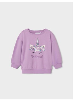 NAME IT Bluza 13218917 Fioletowy Box Fit ze sklepu MODIVO w kategorii Bluzy dziewczęce - zdjęcie 181060220