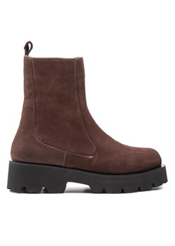 Simple Botki SL-15-02-000049 Brązowy ze sklepu MODIVO w kategorii Botki - zdjęcie 181060264