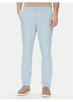 BOSS Spodnie materiałowe Kaito1_T 50487754 Błękitny Slim Fit ze sklepu MODIVO w kategorii Spodnie męskie - zdjęcie 181060284