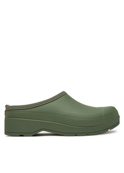 Hunter Klapki WFF1002RMA Khaki ze sklepu MODIVO w kategorii Klapki damskie - zdjęcie 181060563