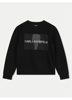Karl Lagerfeld Kids Bluza Z30242 M Czarny Regular Fit ze sklepu MODIVO w kategorii Bluzy chłopięce - zdjęcie 181060580