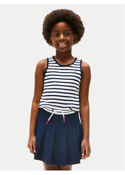 Tommy Hilfiger Top Essential KG0KG08588 S Granatowy Regular Fit ze sklepu MODIVO w kategorii Bluzki dziewczęce - zdjęcie 181060583