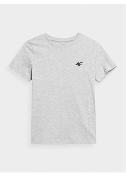 4F T-Shirt 4FJAW23TTSHM0795 Szary Regular Fit ze sklepu MODIVO w kategorii T-shirty chłopięce - zdjęcie 181060714