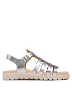 Geox Sandały J Sandal Soleima Gir J35GSB000CFC1007 D Srebrny ze sklepu MODIVO w kategorii Sandały dziecięce - zdjęcie 181060731