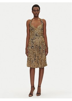 NORMA KAMALI Sukienka codzienna KK4243PLG47656 Brązowy Slim Fit ze sklepu MODIVO w kategorii Sukienki - zdjęcie 181060744