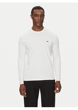 Lacoste Longsleeve TH6712 Biały Regular Fit ze sklepu MODIVO w kategorii T-shirty męskie - zdjęcie 181061114