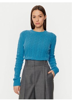 United Colors Of Benetton Sweter 1244D10AX Niebieski Regular Fit ze sklepu MODIVO w kategorii Swetry damskie - zdjęcie 181061241