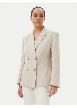 Tommy Hilfiger Marynarka WW0WW45466 Beżowy Regular Fit ze sklepu MODIVO w kategorii Marynarki damskie - zdjęcie 181061322