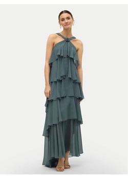 Vero Moda Sukienka wieczorowa Felicia 10295237 Zielony Slim Fit ze sklepu MODIVO w kategorii Sukienki - zdjęcie 181061441