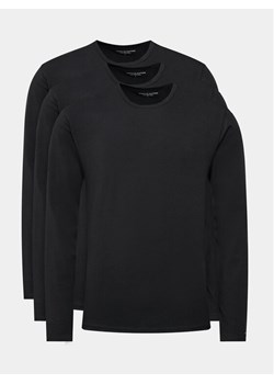 Tommy Hilfiger Komplet 3 longsleeve UM0UM03022 Czarny Slim Fit ze sklepu MODIVO w kategorii T-shirty męskie - zdjęcie 181061483