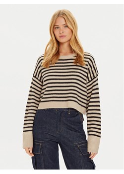 Brave Soul Sweter LK-230SEATON Beżowy Regular Fit ze sklepu MODIVO w kategorii Swetry damskie - zdjęcie 181061490