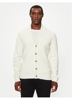 Lindbergh Kardigan 30-804059B Biały Relaxed Fit ze sklepu MODIVO w kategorii Swetry męskie - zdjęcie 181061610