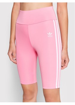 adidas Kolarki adicolor Classics Primeblue HL6769 Różowy Extra Slim Fit ze sklepu MODIVO w kategorii Szorty - zdjęcie 181061720