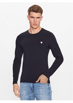 Guess Longsleeve M2YI28 J1314 Granatowy Slim Fit ze sklepu MODIVO w kategorii T-shirty męskie - zdjęcie 181062013