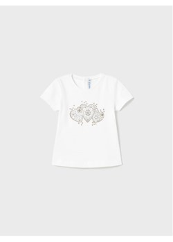 Mayoral T-Shirt 105 Biały Regular Fit ze sklepu MODIVO w kategorii Koszulki niemowlęce - zdjęcie 181062291