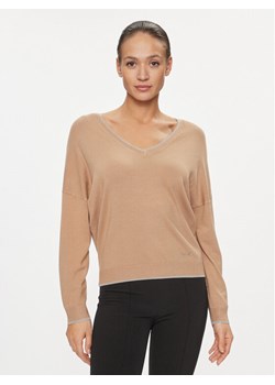 Liu Jo Sweter MF3392 MS49I Brązowy Regular Fit ze sklepu MODIVO w kategorii Swetry damskie - zdjęcie 181062401