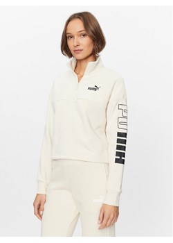 Puma Bluza Puma Power 676027 Écru Regular Fit ze sklepu MODIVO w kategorii Bluzy damskie - zdjęcie 181062504